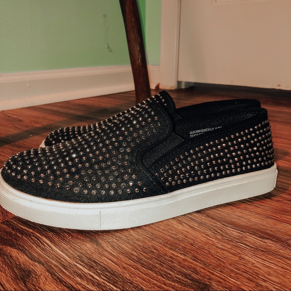 Steve Madden studded slip ons
